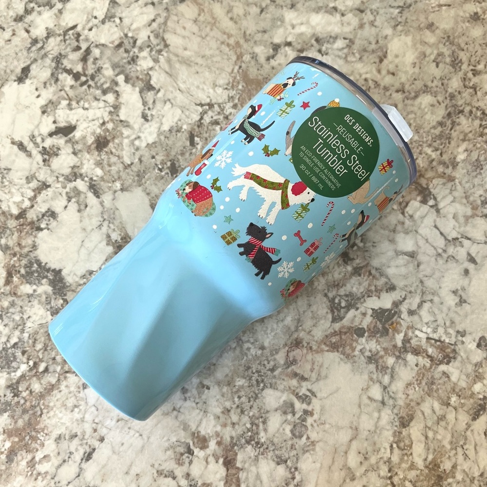 OCS Designs | NWT Christmas Puppy Tumbler